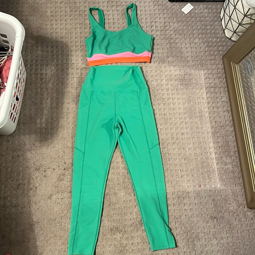 Beach Riot Bra and Legging set, both size large
